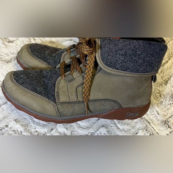 CHACO Waterproof Leather Barbary Boots Lace Up Outdoor Rain Winter 
Size 8.5 - Picture 6 of 10